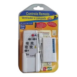Controle Remoto para ventilador e lâmpada - Qualitronix