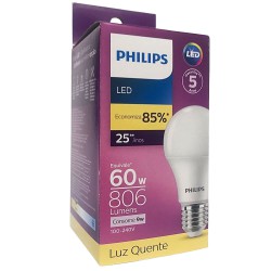 Lâmpada Luz Quente 9w - Philips